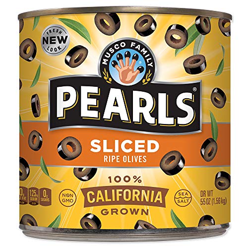 Pearls, Sliced Ripe, Black Olives, 55 Oz