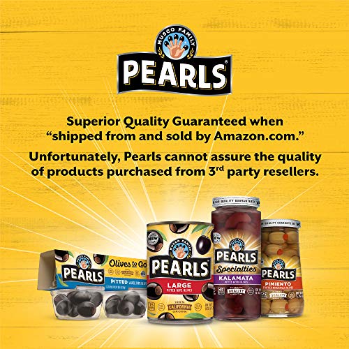 Pearls Colossal Pitted Olives, 12 Cans 26.4 Ounce , 69 Fl Ounce