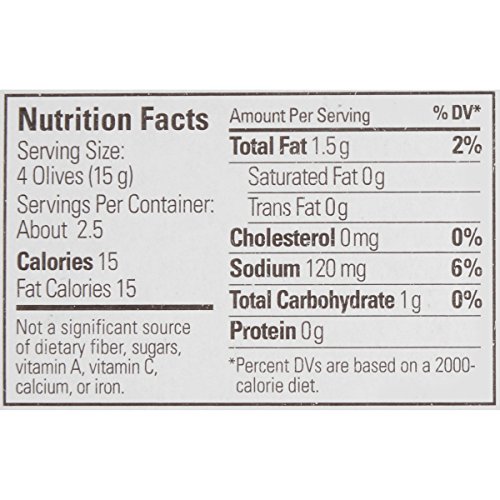 Pearls Olives To Go! 1.2 Oz. Large Ripe Pitted Black Olives, 16-