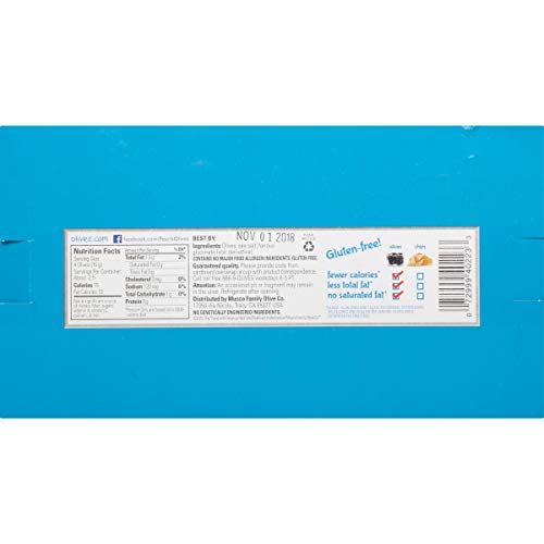 Pearls Olives To Go! 1.2 Oz. Large Ripe Pitted Black Olives, 16-