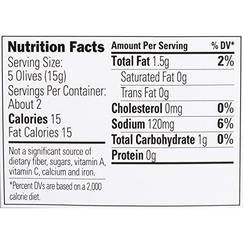 Pearls Organic Medium Black Pitted Olives, 24 Cups