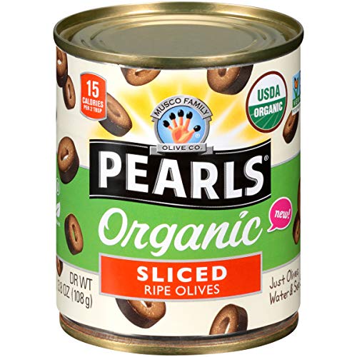 Pearls Organic, Ripe Sliced Olives, 3.8 Oz, 12 - Cans