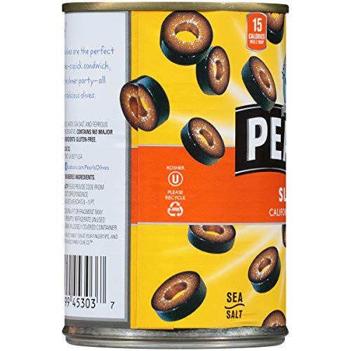 Pearls, Sliced Ripe, Black Olives, 6.5 Oz, 12-Cans