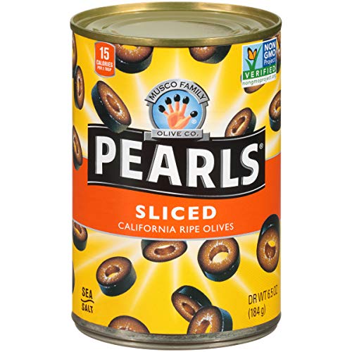 Pearls, Sliced Ripe, Black Olives, 6.5 Oz, 12-Cans
