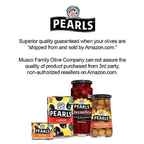 Pearls Specialties 7 Oz. Garlic Stuffed Queen Olives, 6-Jars