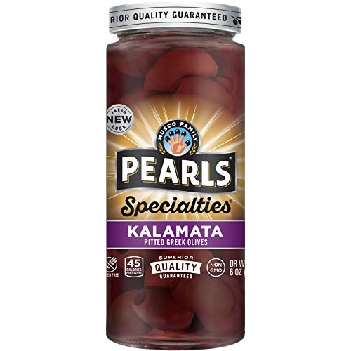 Pearls Specialties, Pitted, Kalamata Greek Olives, 6 Oz, 6-Jars