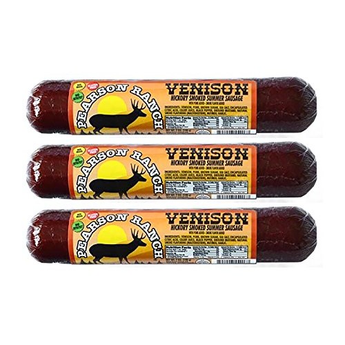 Pearson Ranch 7Oz Venison Hickory Smoked Wild Game Summer Sausag