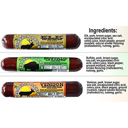 Pearson Ranch Game Meat Hickory Smoked Summer Sausage Variety Pa
