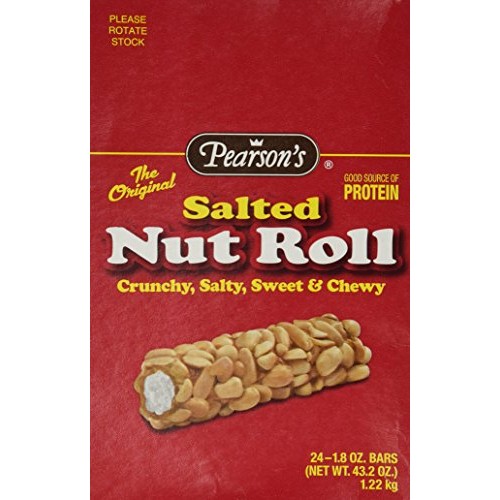 Pearsons Salted Nut Roll, 1.8 Oz Bars - 24 Pack