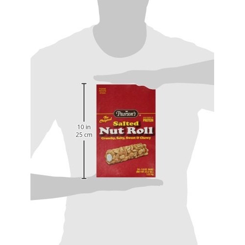 Pearsons Salted Nut Roll, 1.8 Oz Bars - 24 Pack