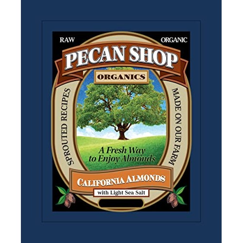 Pecan Shop Sprouted Raw Organic California Almonds 12 oz - Light...