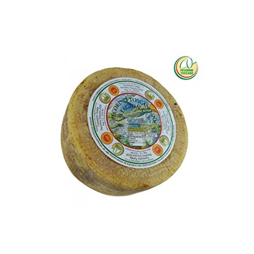 Pecorino Toscano Pdo - Aged Sheep Cheese - Whole Wheel 4 Lbs/Kg.