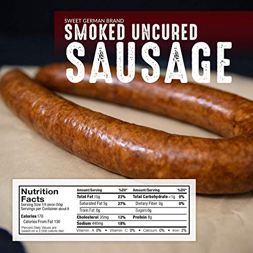 Pederson’S Farms, Sweet German Smoked Uncured Rope Sausage, 4 P