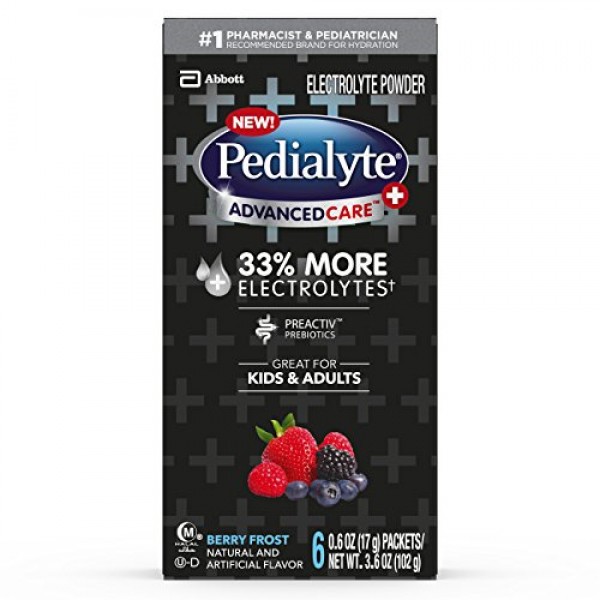 Pedialyte Advancecare Plus Powder, Berry Frost, 3.6 Oz