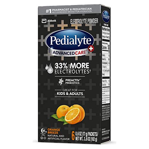 Pedialyte Advancedcare Plus Electrolyte Powder, With 33% More El