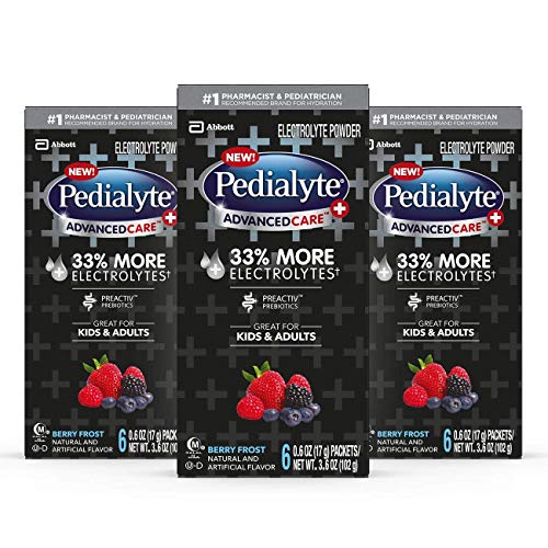 Pedialyte Advancedcare Plus Electrolyte Powder, With 33% More El