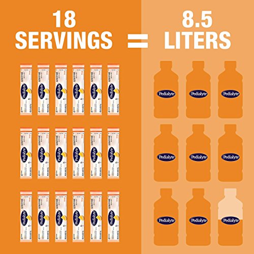 Pedialyte Electrolyte Powder, Orange, Electrolyte Hydration Drin