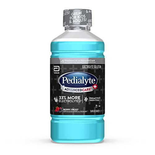 Pedialyte Advancedcare Plus Electrolyte Drink, 1 Liter, 4 Count,