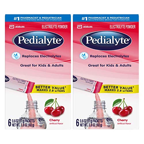 Pedialyte Electrolyte Powder, Cherry, Electrolyte Hydration Drin