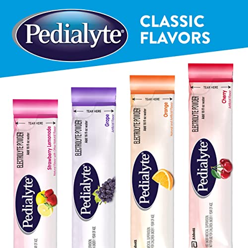 Pedialyte Electrolyte Powder Packets, Orange, Hydration Drink, 6