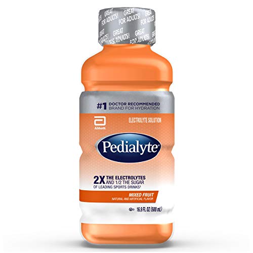 Pedialyte Electrolyte Solution Mixed Fruit 16.9 Fl Oz, 12 Count