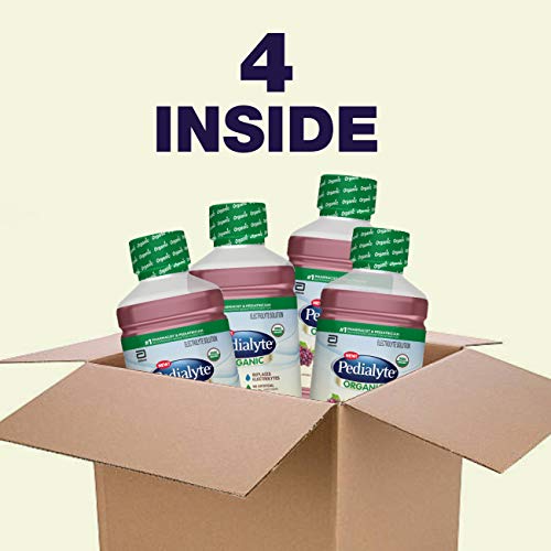 Pedialyte Organic Electrolyte Drink, Advanced Hydration For Kids