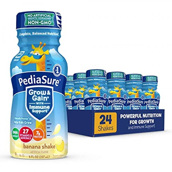 Pediasure Regular Nutrition Drink Bottles - Banana - 8 oz - 24 pk