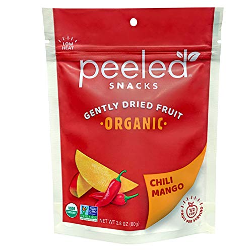 Peeled Snacks Organic Dried Fruit, Chili Mango, 2.8 Ounce Pack