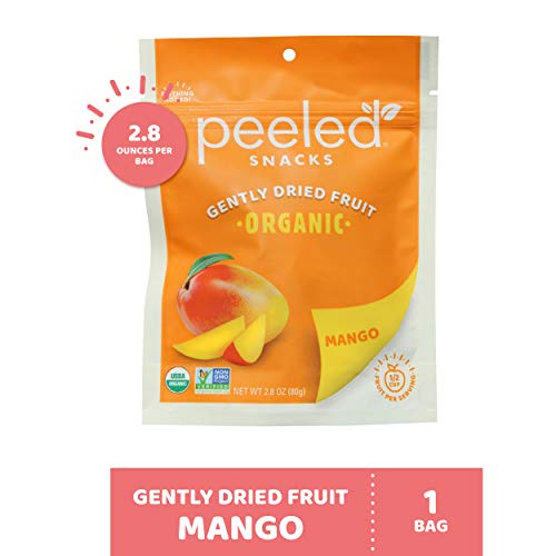 Peeled Snacks Organic Dried Fruit, Mango, 2.8 Ounce, Orange