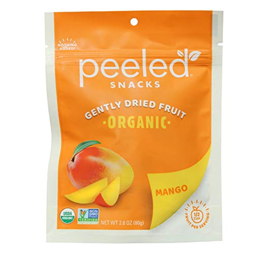 Peeled Snacks Organic Dried Fruit, Mango, 2.8 Ounce, Orange