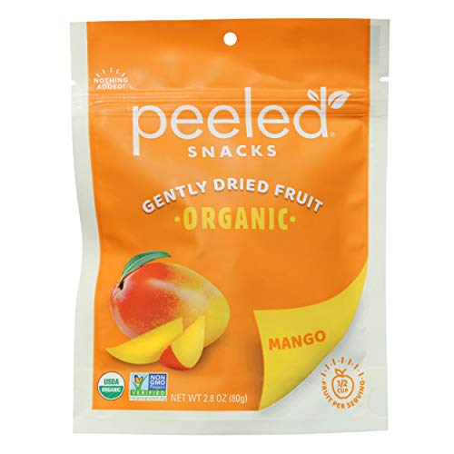Peeled Snacks Organic Dried Fruit, Mango, 2.8 Ounce Pack Of 12