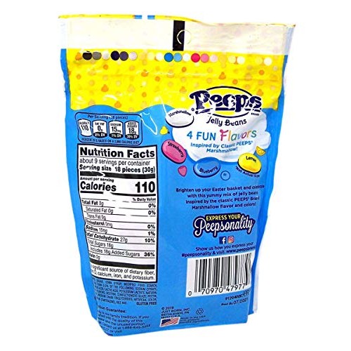 Easter Peeps Jelly Beans With Assorted Marshmallow Fruit Flavore
