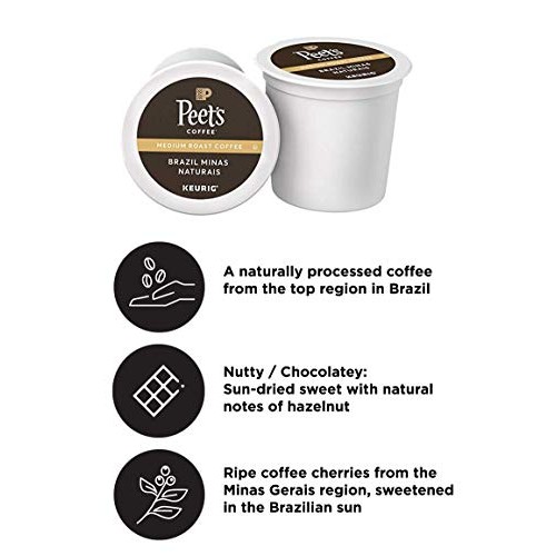 Peet’S Coffee Brazil Minas Naturais K-Cup Coffee Pods For Keurig