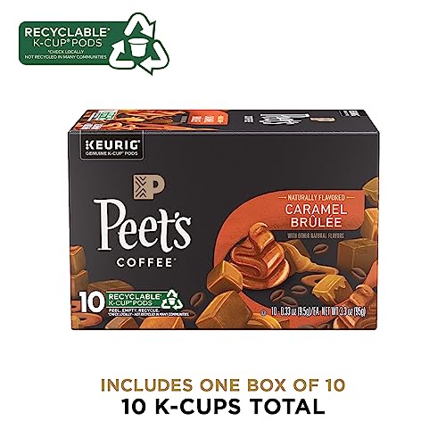 Peet’s Coffee, Caramel Brulee - Flavored Coffee, 10 K-Cup Pods f...