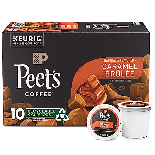Peet’s Coffee, Caramel Brulee - Flavored Coffee, 10 K-Cup Pods f...