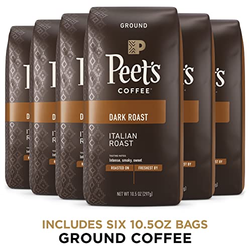 Peet’s Coffee, Dark Roast Ground Coffee - Italian Roast 63 Ounce...
