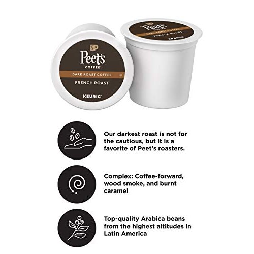 Peet’S Coffee French Roast K-Cup Coffee Pods For Keurig Brewers,