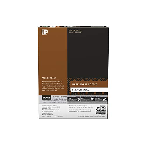 Peet’S Coffee French Roast K-Cup Coffee Pods For Keurig Brewers,