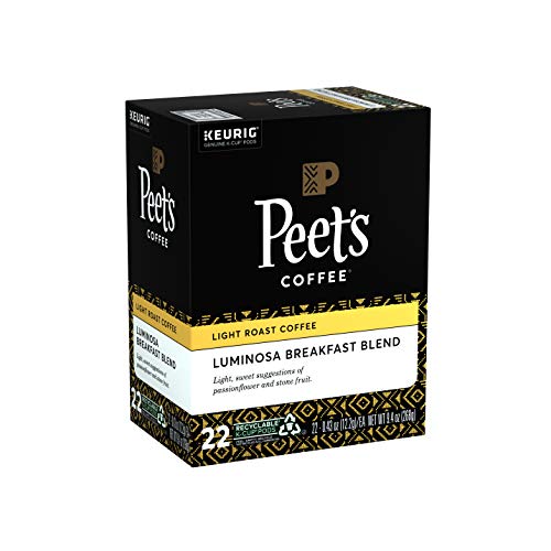 Peet’s Coffee Luminosa Breakfast Blend K-Cup Coffee Pods for Keu...