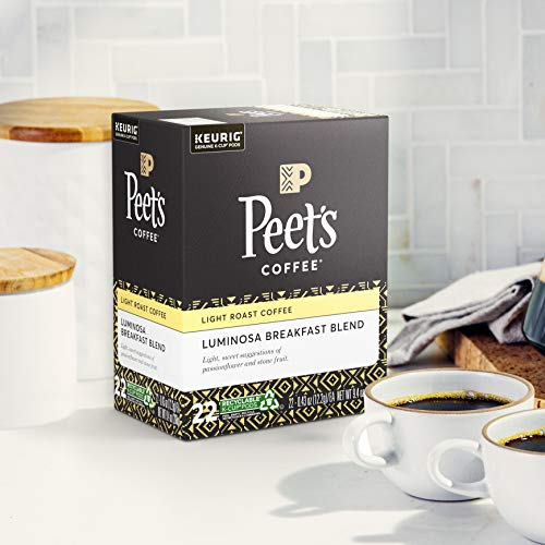 Peet’s Coffee Luminosa Breakfast Blend K-Cup Coffee Pods for Keu...