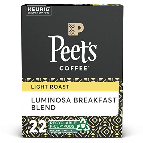 Peet’s Coffee Luminosa Breakfast Blend K-Cup Coffee Pods for Keu...