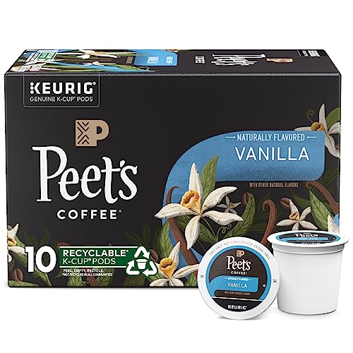 Peet’s Coffee, Vanilla Cinnamon - Flavored Coffee, 10 K-Cup Pods...