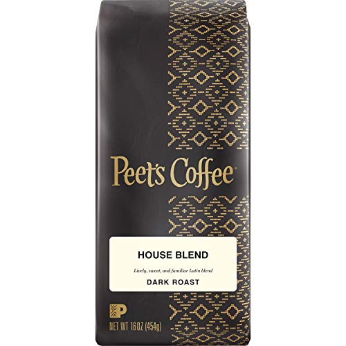 Peets Coffee & Tea Bulk Coffee, House Blend, Ground, 1 Lb Bag
