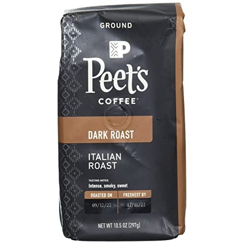 Peets Coffee & Tea Italian Roast Ground Coffee, 10.5 OZ