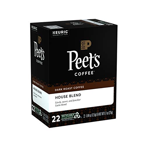 Peets Coffee & Tea Single-Serve Coffee K-Cup, House Blend, Cart...