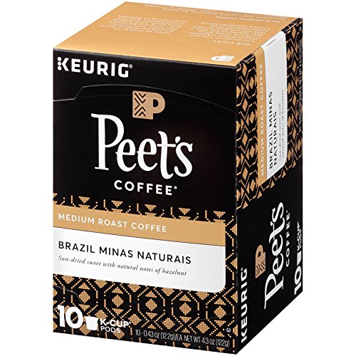 Peets Coffee Brazil Minas Naturais Medium Roast Coffee K-Cup Co