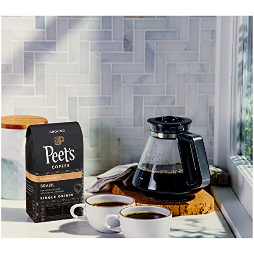 Peets Coffee Brazil Minas Naturais Medium Roast Ground Coffee,