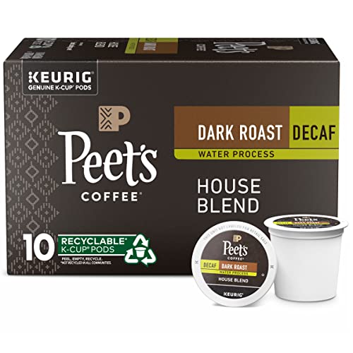 Peets Coffee, Dark Roast Decaffeinated Coffee K-Cup Pods for Ke...