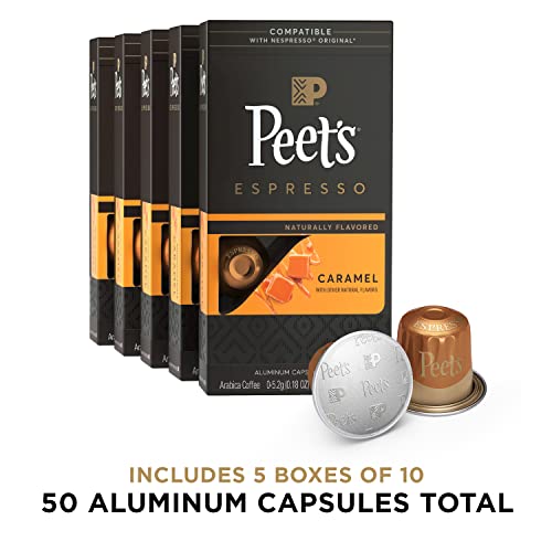 Peets Coffee, Dark Roast Espresso Capsules Compatible with Nesp...