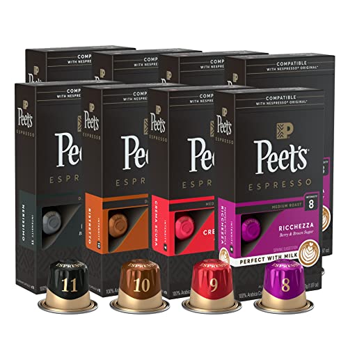 Peets Coffee, Dark Roast Espresso Capsules Compatible with Nesp...